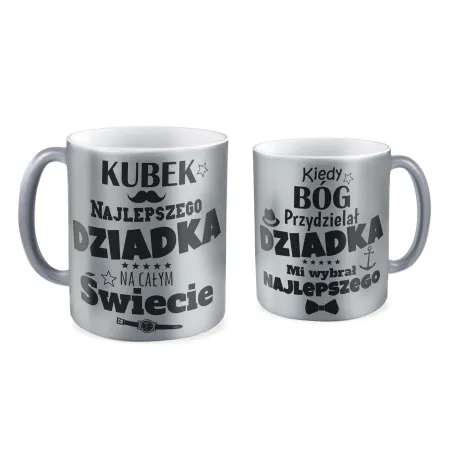 Kubek srebrny dla DZIADKA Mi wybrał najlepszego